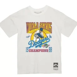 Apparel Mitchell & Ness T-Shirts & Tops-World Series Champs Tee Los Angeles Dodgers