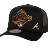 Headwear Mitchell & Ness -Ws Trucker Coop Atlanta Braves